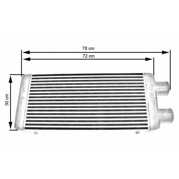 Intercooler 600x300x76 egyoldali 76mm kép