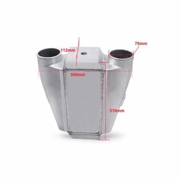 Intercooler víz 255x115x115 2x76mm kép