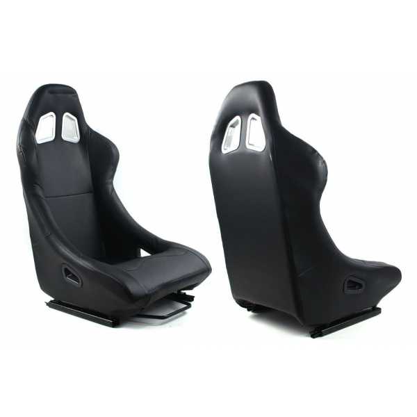 Kagylóülés MONZA RACE PLUS PVC - FEKETE kép