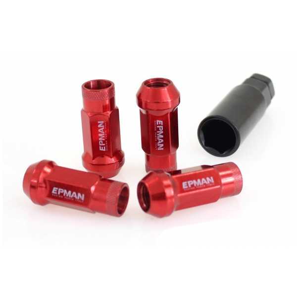 Kerékanyák EPMAN JDM M12x1.25 piros kép