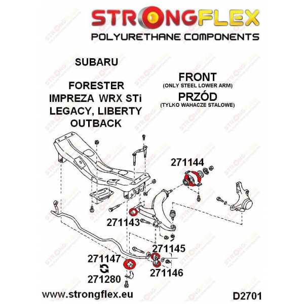 Rrear anti-roll bush kit  kép
