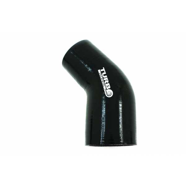 Turbócső 45fok TW fekete 38-51 mm kép