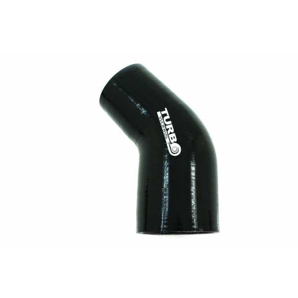 Turbócső 45fok TW fekete 51-70mm kép