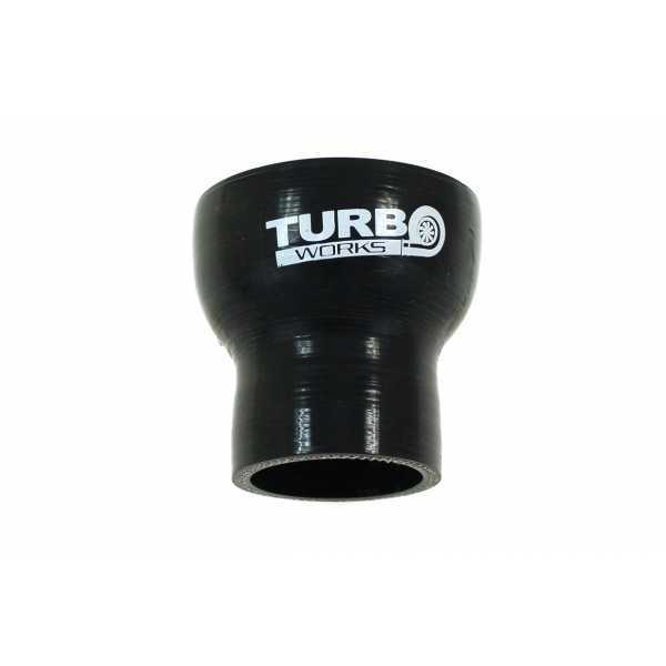 Turbócső TurboWorks fekete 38-45mm kép