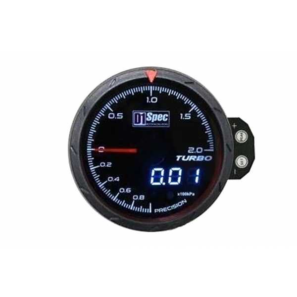 Turbónyomás óra Electric 1-2 BAR D1Spec 60mm kép